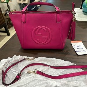 Gucci Pink Leather Handbag